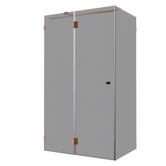Душевой уголок Wasserkraft Paar 88H10-TG (1200*1000), стекло тонированное, фурнитура розовое золото Душевой уголок Wasserkraft Paar 88H10-TG (1200*1000), стекло тонированное, фурнитура розовое золото